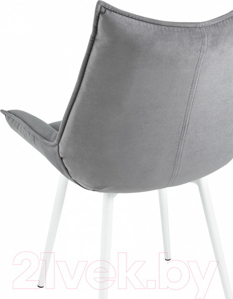 Изображение товара Стул Stool Group Осло / fb-oslo-neo-25-wh (велюр серый/ножки белые)