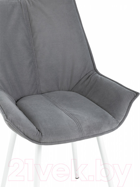 Изображение товара Стул Stool Group Осло / fb-oslo-neo-25-wh (велюр серый/ножки белые)
