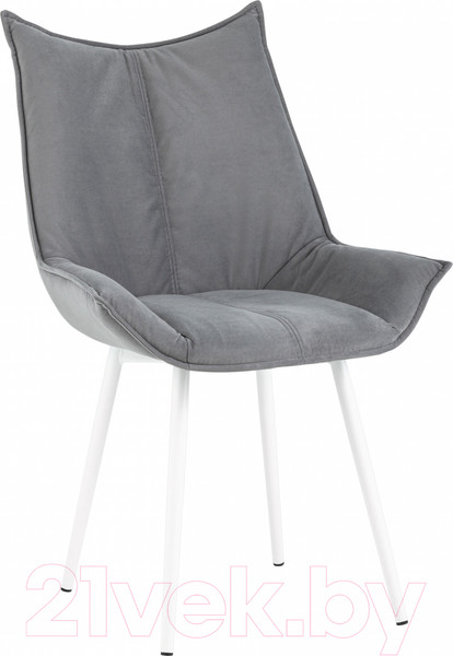 Изображение товара Стул Stool Group Осло / fb-oslo-neo-25-wh (велюр серый/ножки белые)
