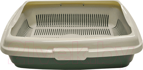 Изображение товара Туалет-лоток Homecat Atlantis с сеткой и бортиком 43x33x12.5см