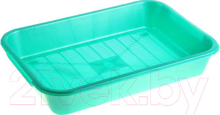 Изображение товара Туалет-лоток Homecat Atlantis с сеткой 36x26x6.5см (светло-зеленый)