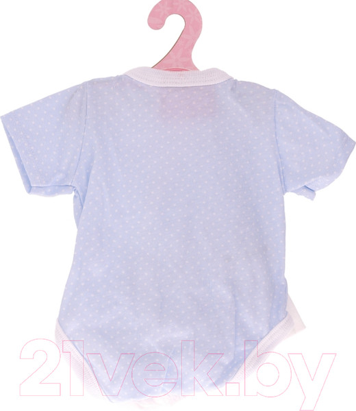 Изображение товара Набор аксессуаров для куклы Antonio Juan Боди голубое в горошек, подгузник / 91046-11