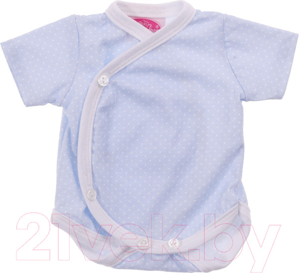 Изображение товара Набор аксессуаров для куклы Antonio Juan Боди голубое в горошек, подгузник / 91046-11