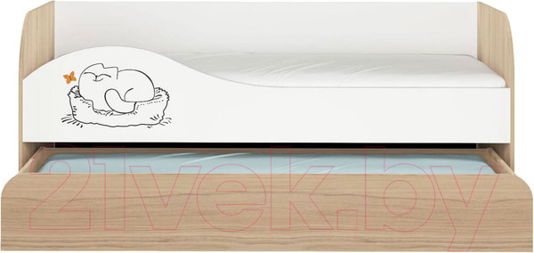 Изображение товара Комплект мебели для спальни Аквилон Кот (туя светлая/белый)