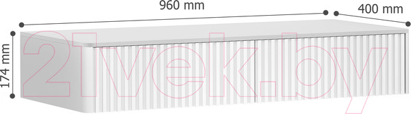 Изображение товара Тумба Shtabe Gross 6010 (RAL 9003/RAL 9003)