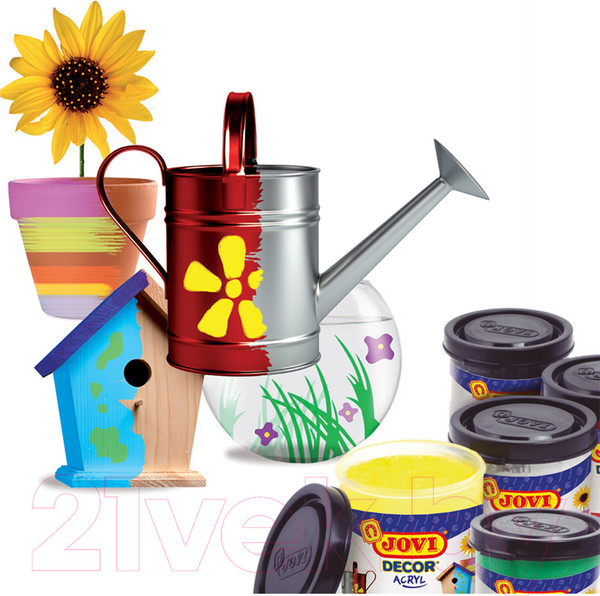 Изображение товара Акриловая краска Jovi 670 (6 цветов, 55мл)