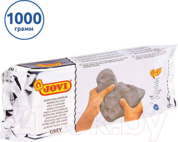 Изображение товара Пластилин скульптурный Jovi 86G (1кг, серый)