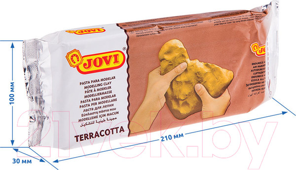 Изображение товара Пластилин скульптурный Jovi 89 (1кг, терракотовый)