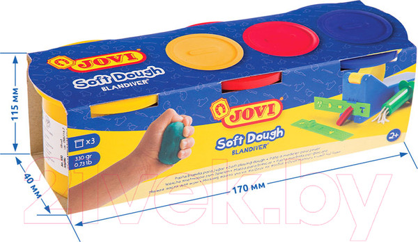 Изображение товара Набор для лепки Jovi 403 (3цв)