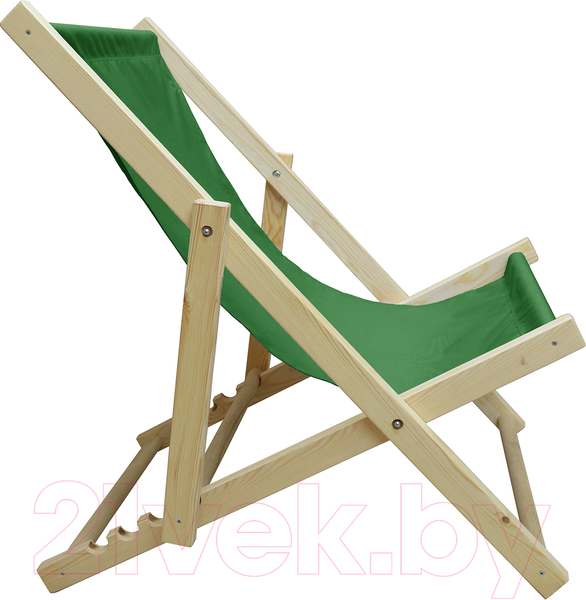 Изображение товара Кресло-шезлонг складное КомфортПром 86х75х90см / 11114055 (зеленый)