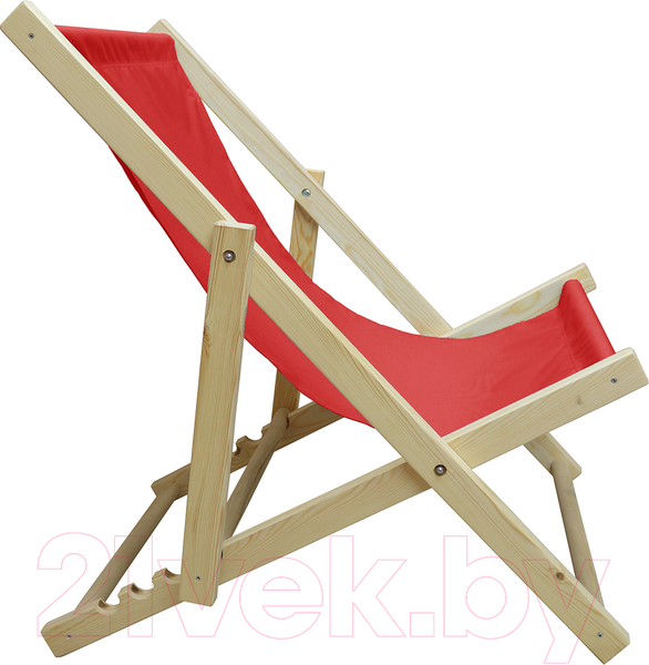 Изображение товара Кресло-шезлонг складное КомфортПром 86х75х90см / 11114056 (красный)
