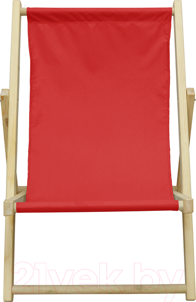 Изображение товара Кресло-шезлонг складное КомфортПром 86х75х90см / 11114056 (красный)