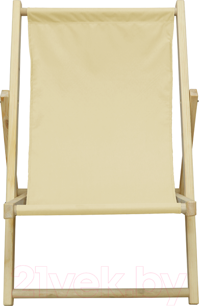 Изображение товара Кресло-шезлонг складное КомфортПром 86х75х90см / 11114057 (бежевый)