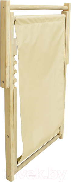 Изображение товара Кресло-шезлонг складное КомфортПром 86х75х90см / 11114057 (бежевый)