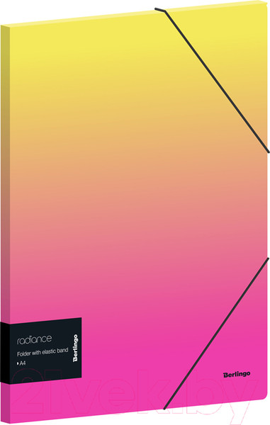 Изображение товара Папка для бумаг Berlingo Radiance / FB4_A4001 (желтый/розовый)