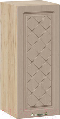 Изображение товара Шкаф навесной для кухни ТриЯ Бьянка 1В3 (дуб крафт золотой/дуб кофе)