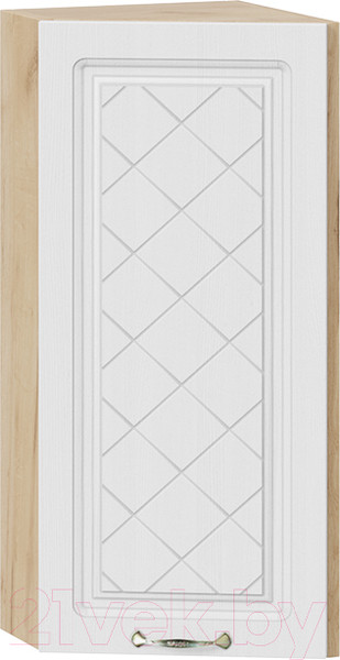 Изображение товара Шкаф навесной для кухни ТриЯ Бьянка 1В3Т (дуб крафт золотой/дуб белый)