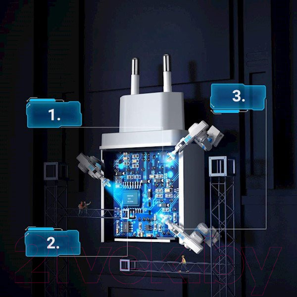 Изображение товара Зарядное устройство сетевое Ugreen CD122 / 10133 (белый)