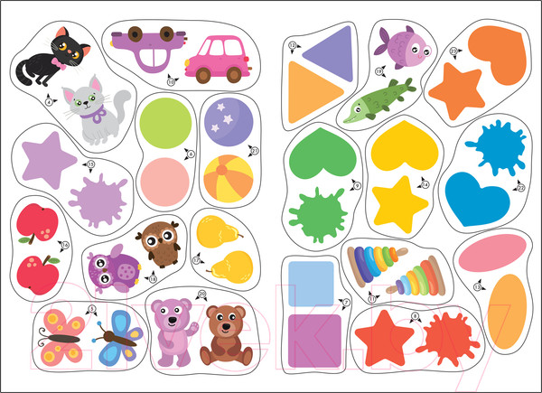 Изображение товара Набор развивающих книг Мозаика-Синтез Активити с наклейками. Комплект 0+ / МС12136