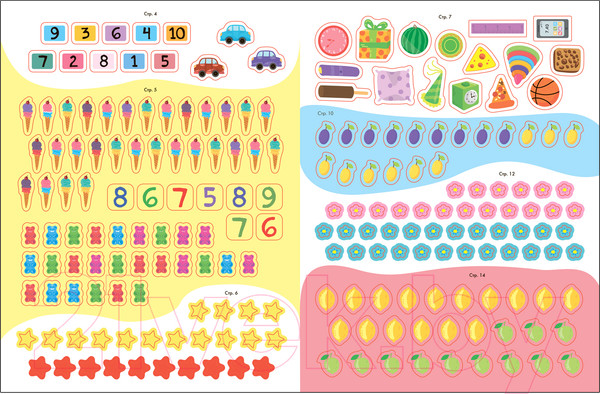 Изображение товара Набор развивающих книг Мозаика-Синтез Школа Семи Гномов. Активити с наклейками. Комплект 6+ / МС12142