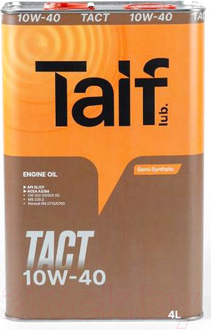 Изображение товара Моторное масло Taif Tact 10W40 / 211062 (4л)
