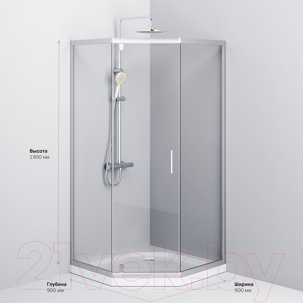 Изображение товара Душевой уголок AM.PM Gem W90G-405-090MT