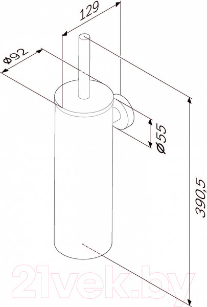 Изображение товара Ершик для унитаза AM.PM Sense L A7433600
