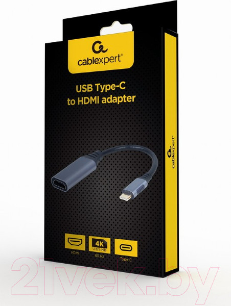 Изображение товара Кабель/переходник Gembird Type-C to HDMI A-USB3C-HDMI-01
