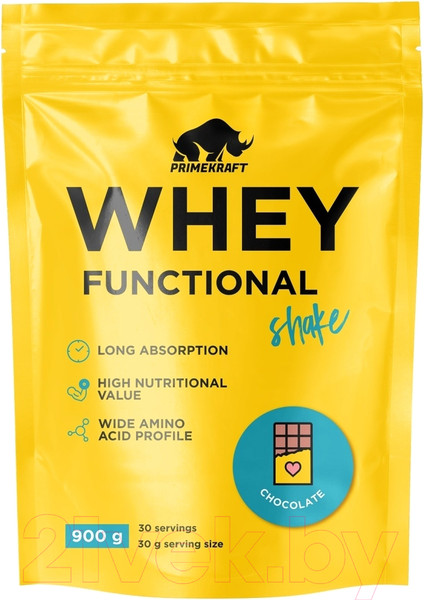 Изображение товара Протеин Prime Kraft Whey Functional Shake Шоколад (900г)