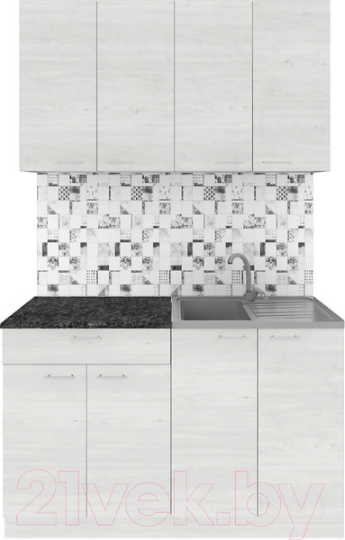 Изображение товара Кухонный гарнитур Агута Альфа 1.2 (скандинавское дерево/скандинавское дерево/кастилло темный)