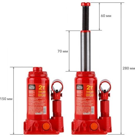 Изображение товара Бутылочный домкрат Startul ST8018-02