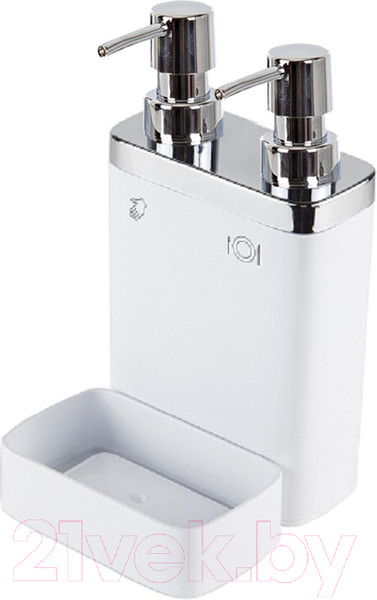 Изображение товара Дозатор моющего средства с подставкой для губки Primanova Viva M-E10-01