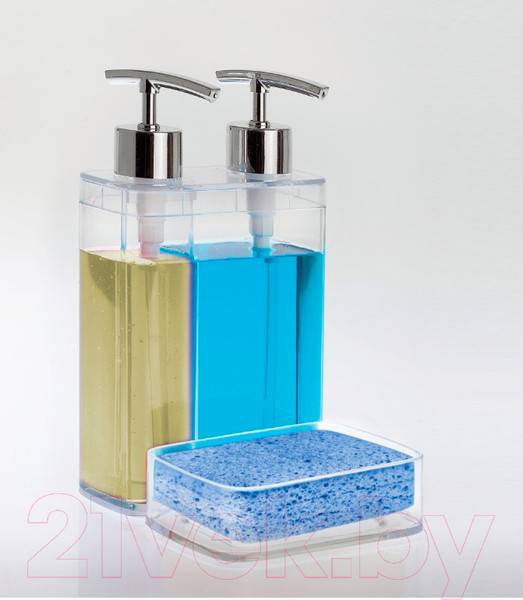 Изображение товара Дозатор моющего средства с подставкой для губки Primanova Viva M-E10-16