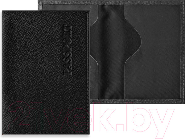 Изображение товара Обложка на паспорт OfficeSpace 254217 (черный)