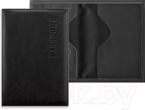 Изображение товара Обложка на паспорт OfficeSpace 222063 (черный)