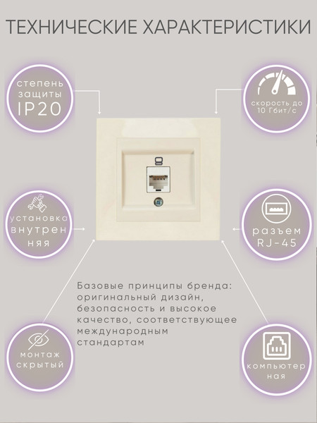 Изображение товара Розетка El-Bi Zena-Vega 609-010300-247