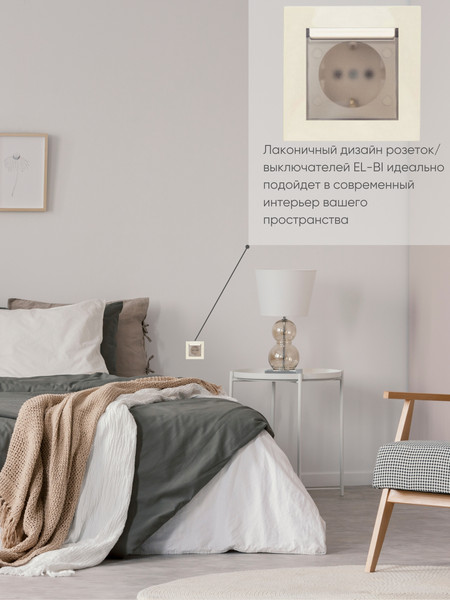 Изображение товара Розетка El-Bi Zena-Vega / 609-010300-218