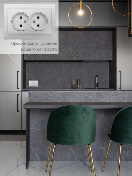 Изображение товара Розетка El-Bi Zena / 500-011020-908