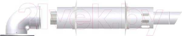 Изображение товара Дымоход для котла Termica Коаксиальный D60/100 / KIT22DA