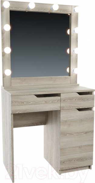 Изображение товара Туалетный столик с зеркалом Мир Мебели SV-23S с подсветкой