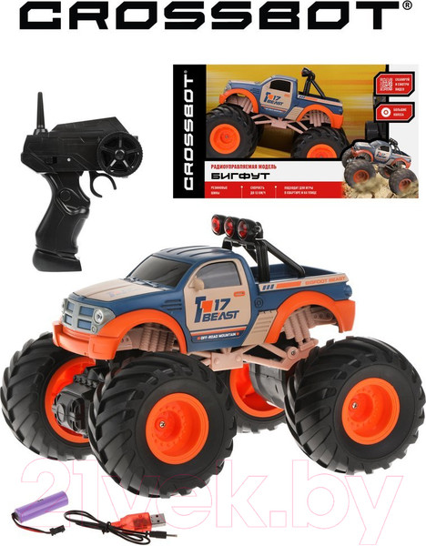 Изображение товара Радиоуправляемая игрушка Crossbot Бигфут / 870727 (синий)