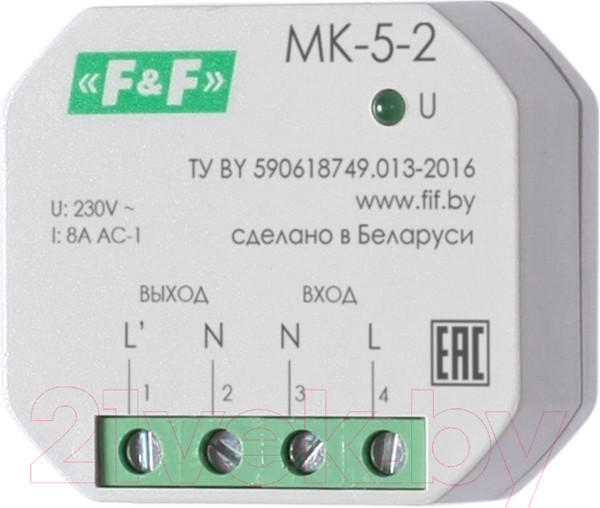 Изображение товара Модуль защиты контактов Евроавтоматика MK-5-2 / EA06.002.002