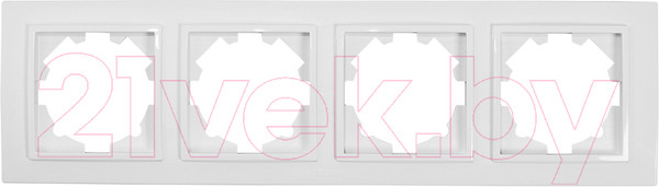 Изображение товара Рамка для выключателей и розеток El-Bi Zena / 500-015600-228 (белый)