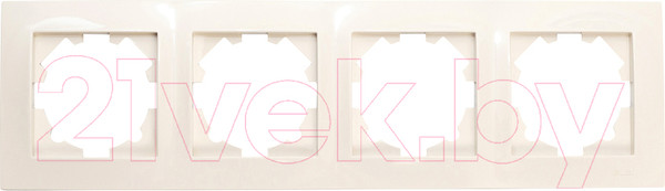 Изображение товара Рамка для выключателей и розеток El-Bi Vega / 510-010300-228 (кремовый)