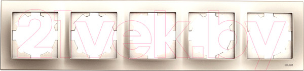 Изображение товара Рамка для выключателей и розеток El-Bi Vega 510-011400-250 (титан)