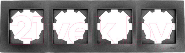 Изображение товара Рамка для выключателей и розеток El-Bi Vega 510-011100-228 (дымчатый)