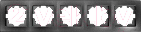 Изображение товара Рамка для выключателей и розеток El-Bi Vega / 510-011100-250 (дымчатый)