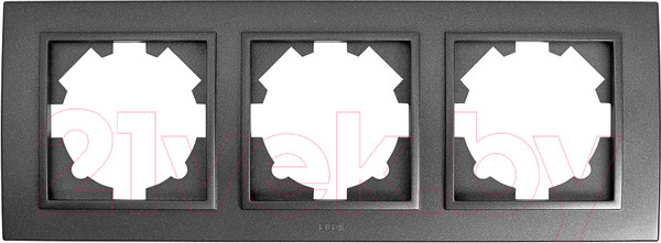 Изображение товара Рамка для выключателей и розеток El-Bi Zena / 500-011100-227 (дымчатый)