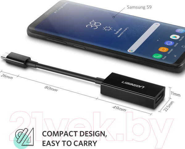 Изображение товара Адаптер Ugreen MM130 / 40372 (белый)