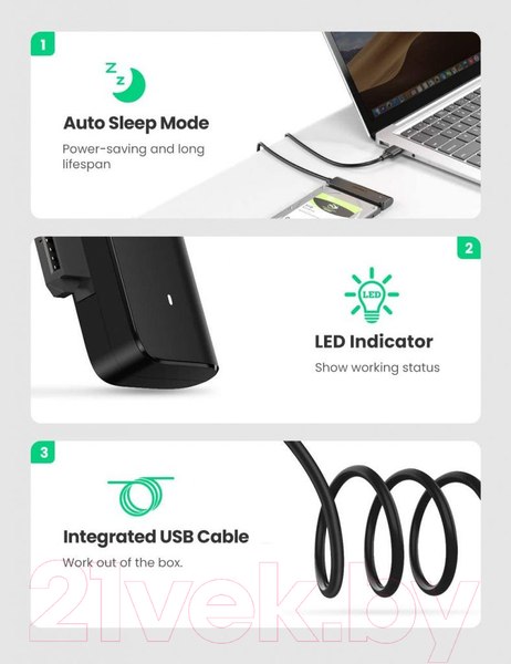 Изображение товара Адаптер Ugreen CM321 / 70610 (0.5м)